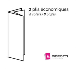 Plis economiques 4 volets 8 pages