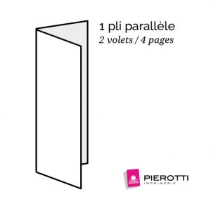 Plis parallele 2 volets 4 pages