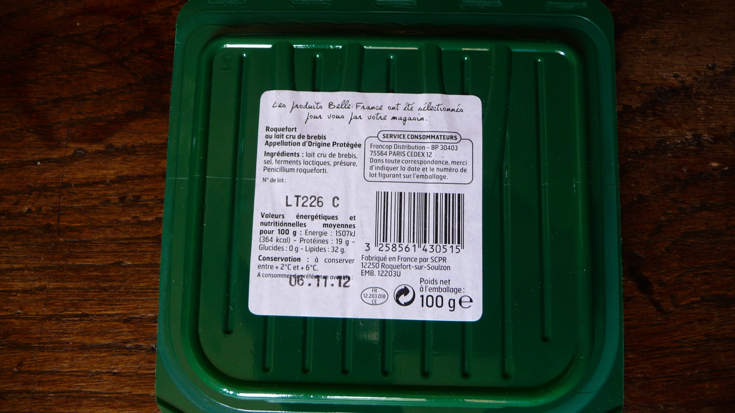 numéro de lot