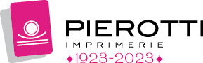 Logo Imprimerie Pierotti 1923-2023 - 100 ans